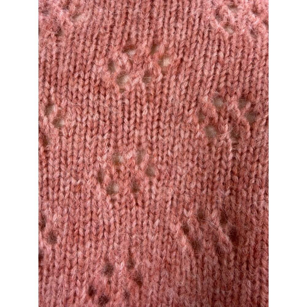 Joie Revolve Lihui Wool Alpaca Sweater in Tulip Balloon Sleeve Pointelle Small - Picture 7 of 11